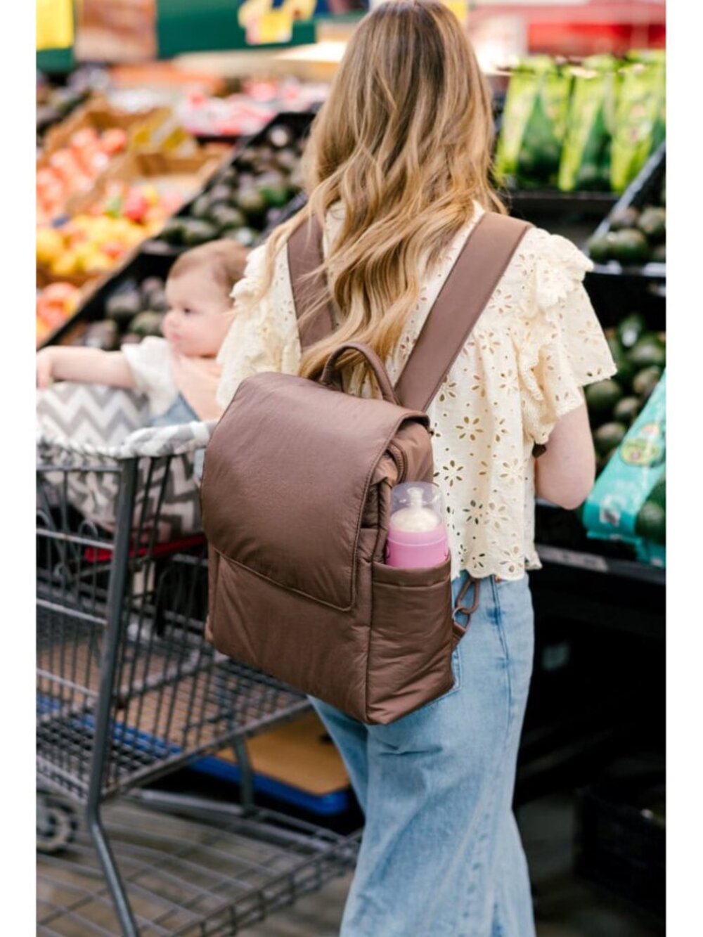 CALPAK Diaper Backpack with Laptop Sleeve in Hazelnut in Hazelnut - Picture 2 of 9